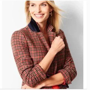 Talbots Aberdeen Houndstooth Blazer Size 10